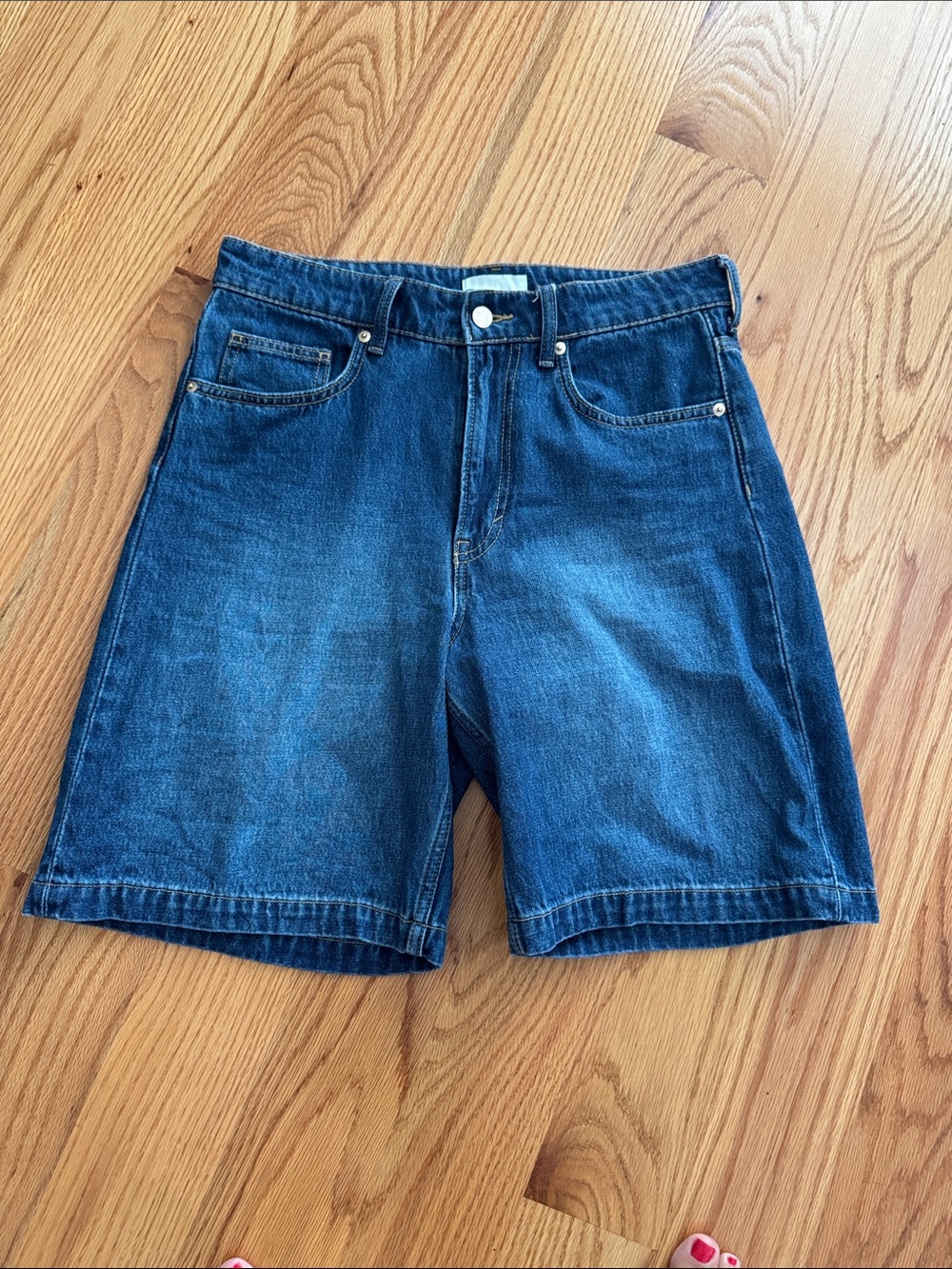 H&M NWOT Womens Dark Blue Denim Jean Shorts